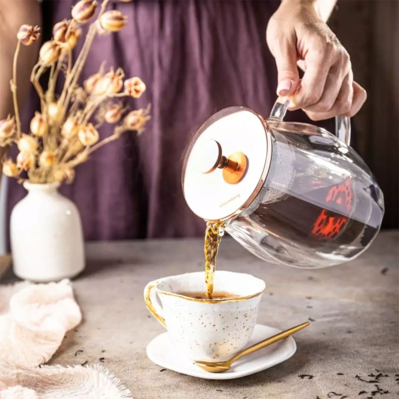 Zaparzacz tłokowy do kawy herbaty termiczny 600ml KLAUSBERG French press