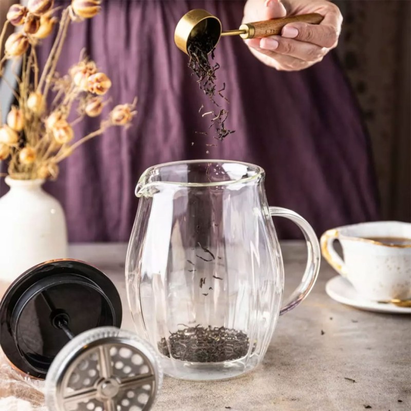 Zaparzacz tłokowy do kawy herbaty termiczny 600ml KLAUSBERG French press