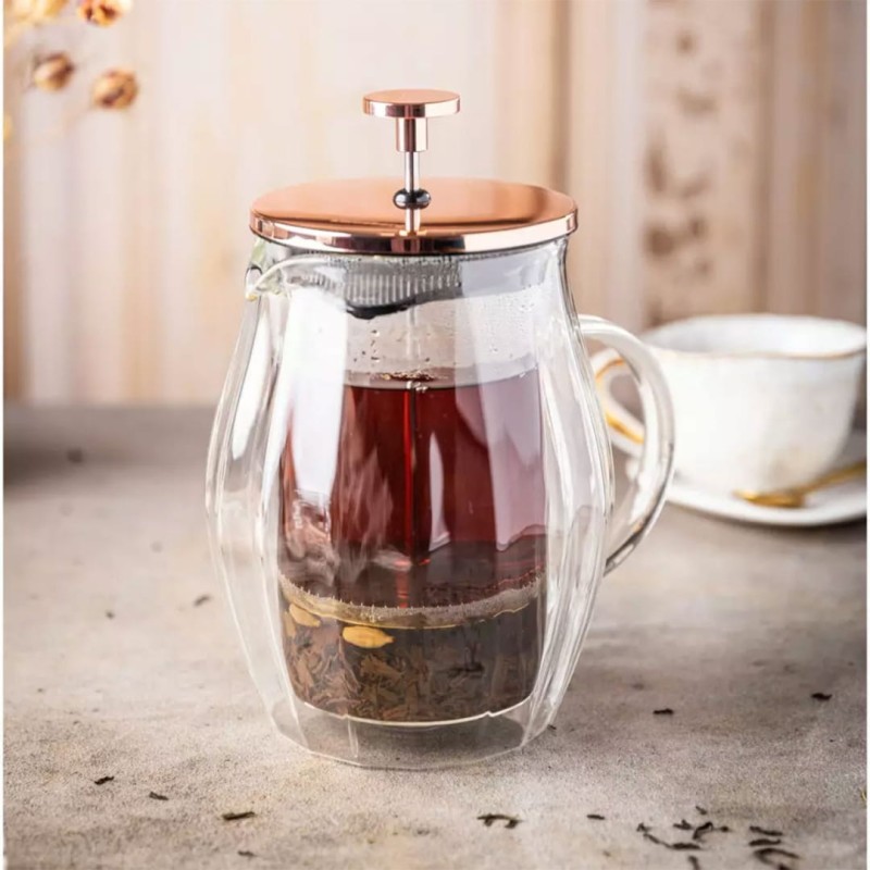 Zaparzacz tłokowy do kawy herbaty termiczny 600ml KLAUSBERG French press