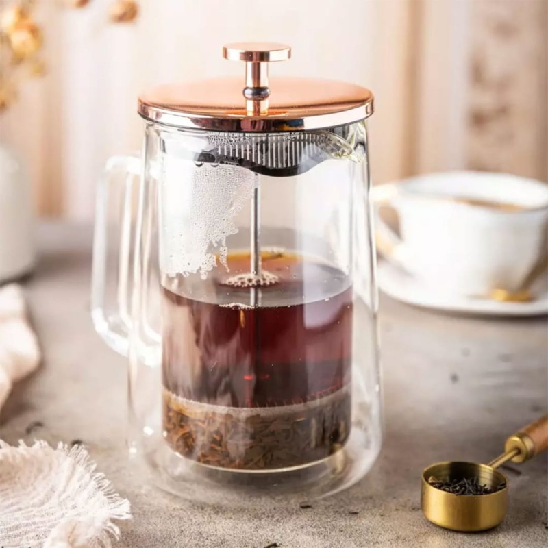 Zaparzacz tłokowy do kawy herbaty termiczny 600ml KLAUSBERG French press
