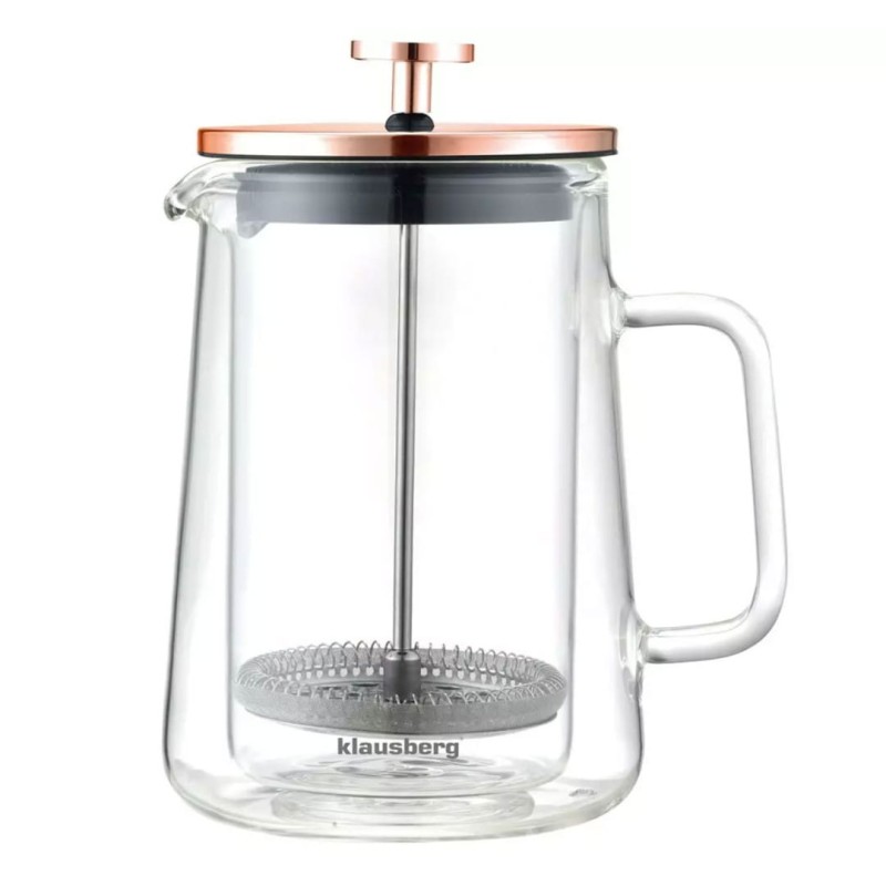 Zaparzacz tłokowy do kawy herbaty termiczny 600ml KLAUSBERG French press