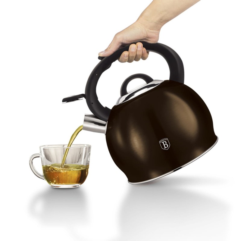 Czajnik z gwizdkiem 3L BERLINGER HAUS SHINY BLACK