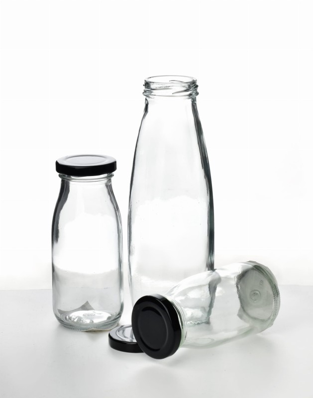Butelka szklana z zakrętką 500ml HOLLIE CLEAR