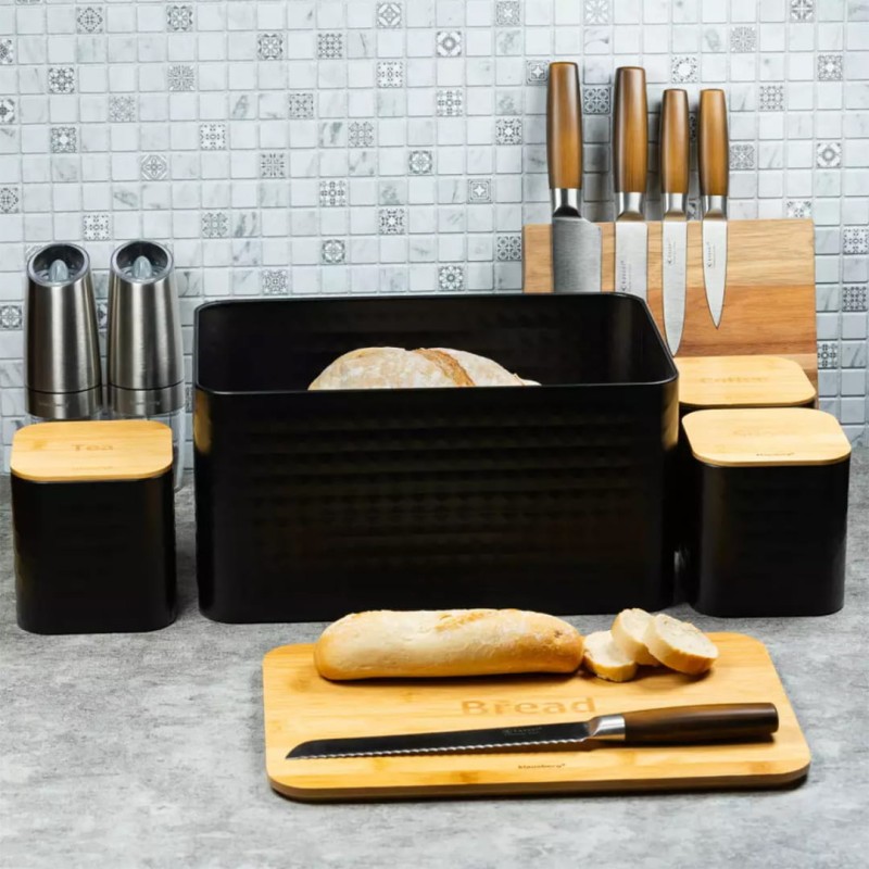 Chlebak z zestawem pojemników KLAUSBERG czarny