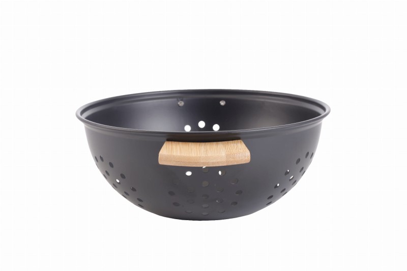 Durszlak 24xH10cm z bambusowymi rączkami MODERN KITCHEN