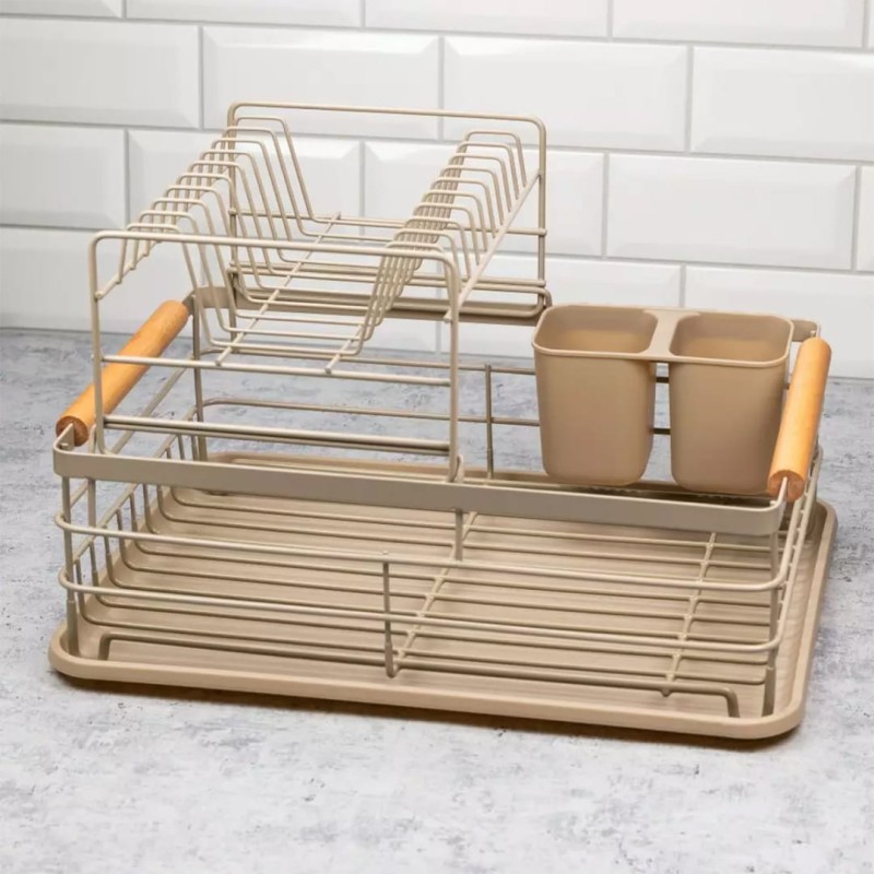 Suszarka ociekacz do naczyń 43x32 cm KINGHOFF beżowa