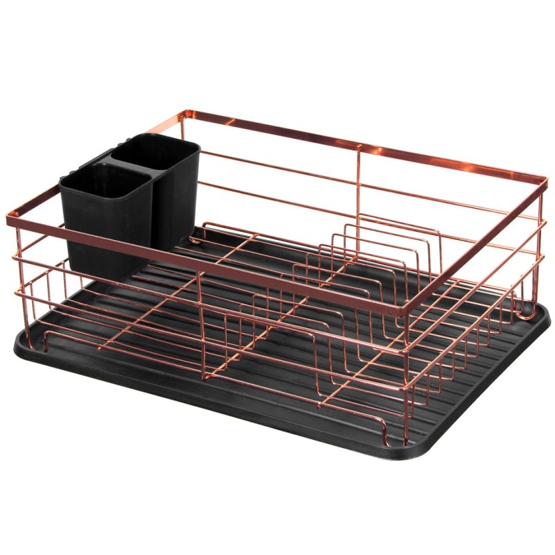 Suszarka do naczyń ociekacz44x32 cm BRUNBESTE różowe złoto