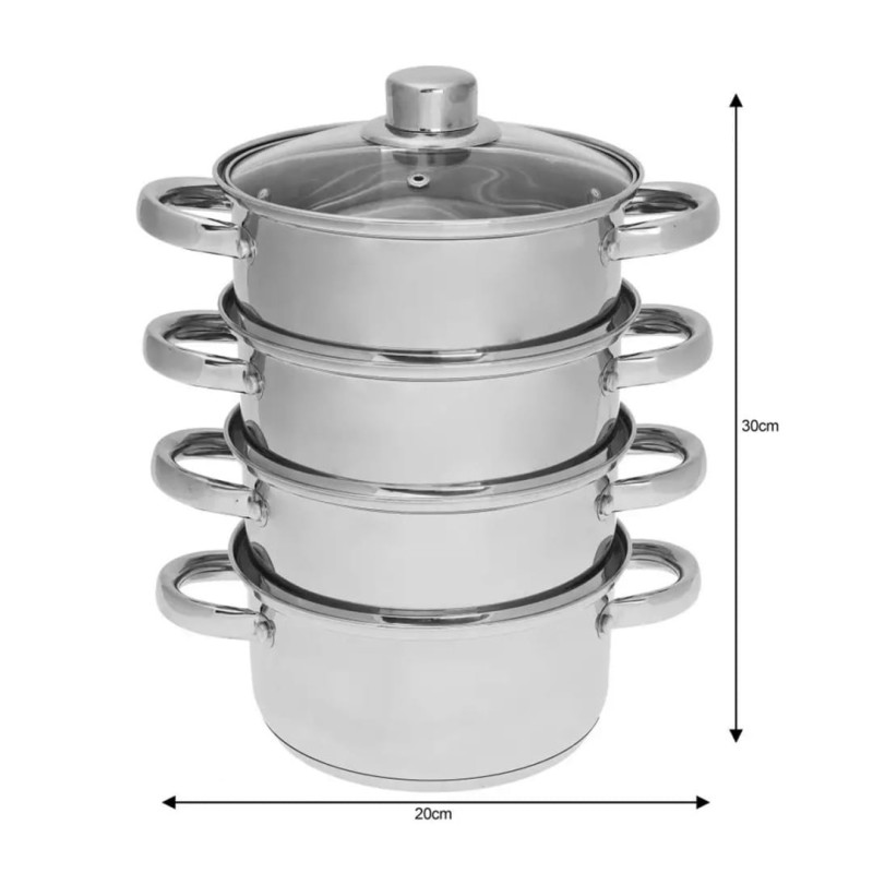 Garnek do gotowania na parze KINGHOFF 5 elementów 18cm