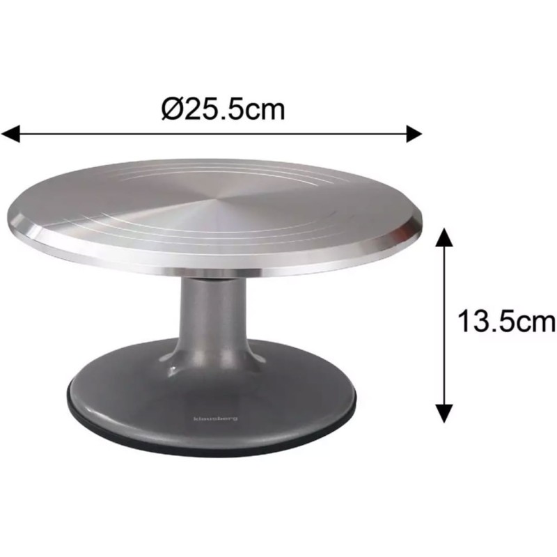 Patera obrotowa do tortów ciast 25,5 cm KLAUSBERG