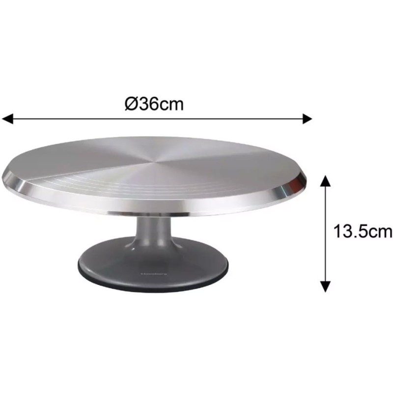 Patera obrotowa do tortów ciast 36 cm KLAUSBERG