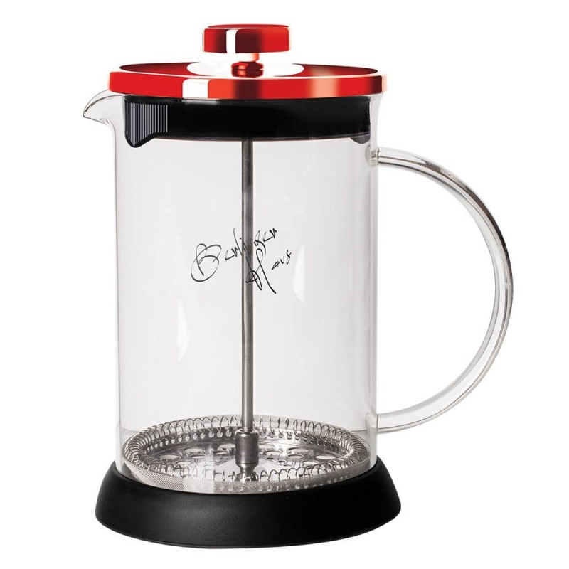 Zaparzacz tłokowy do kawy herbaty 600ml szklany BERLINGER HAUS BURGUNDY LINE