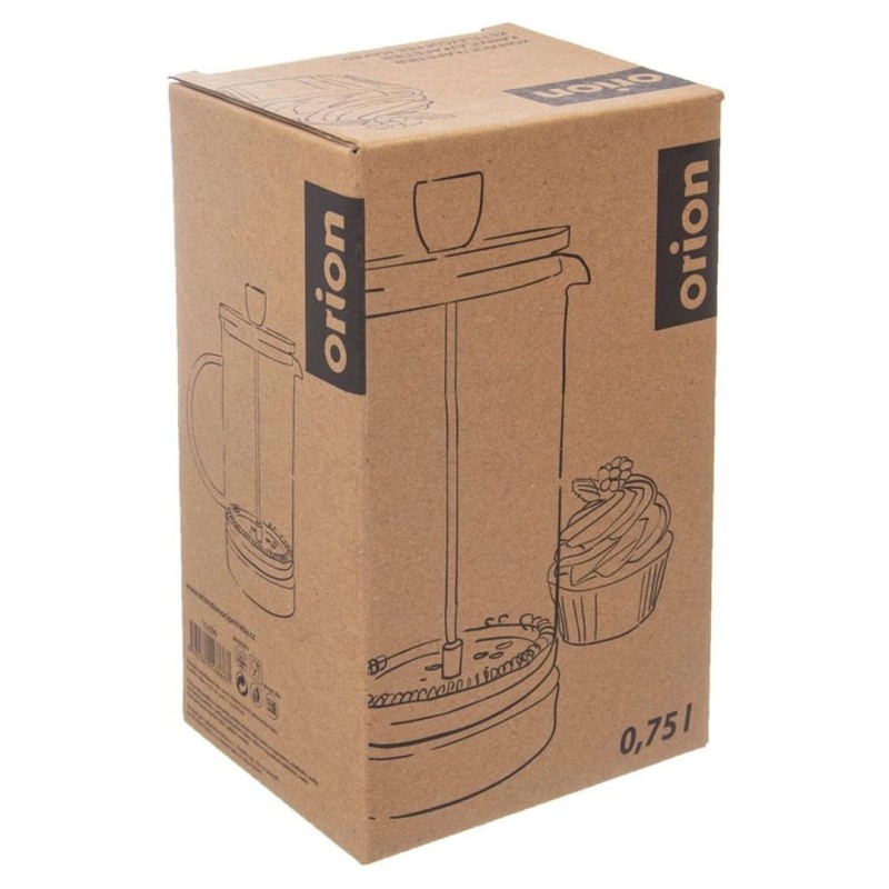 Zaparzacz tłokowy dzbanek do kawy herbaty 750ml ORION szklany