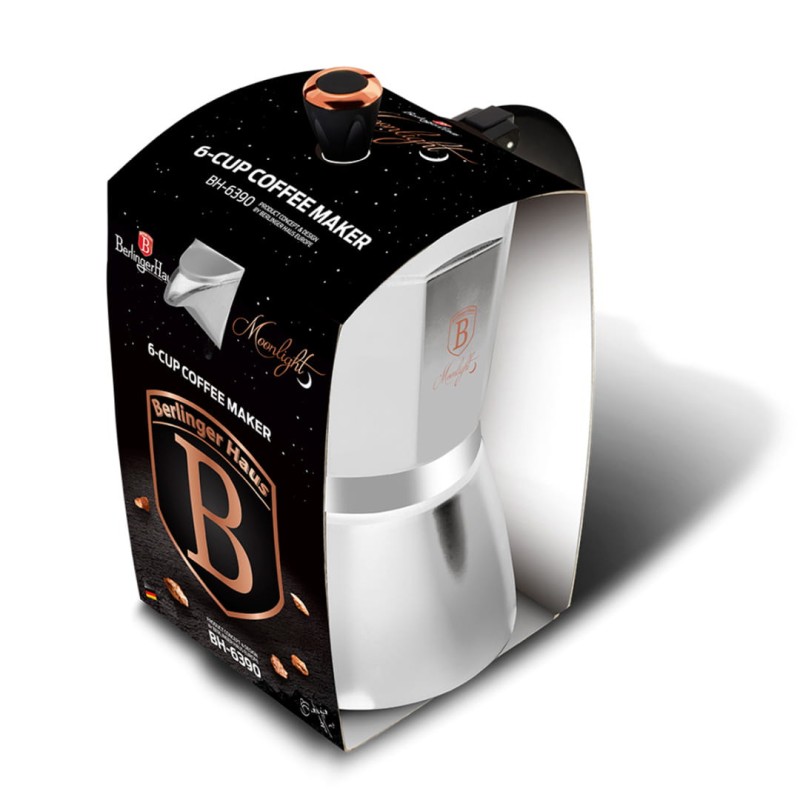 Kawiarka zaparzacz do kawy 300ml aluminium BERLINGER HAUS Moonlight Collection
