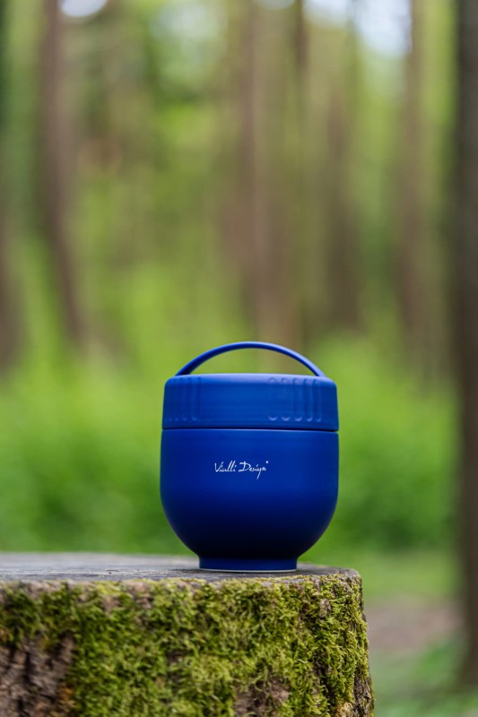 Termos z pojemnikiem i łyżką Fuori 680 ml granatowy