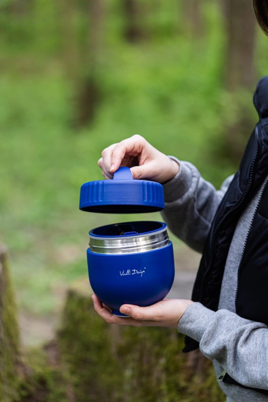 Termos z pojemnikiem i łyżką Fuori 680 ml granatowy
