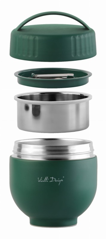 Termos z pojemnikiem i łyżką Fuori 680 ml zielony