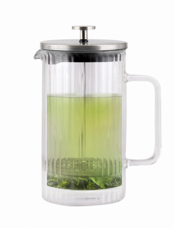 Zaparzacz do kawy i herbaty z podwójną ścianką 1000 ml Tulip srebrny mat