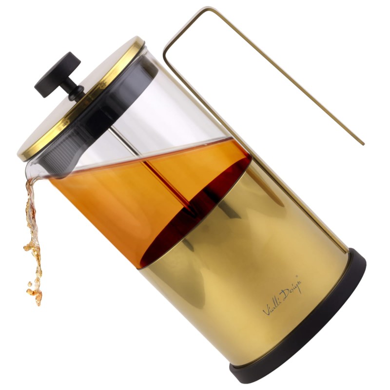 Zaparzacz do kawy i herbaty 1000 ml Diamante złoty