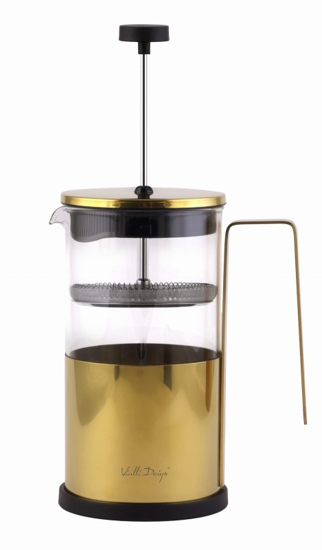 Zaparzacz do kawy i herbaty 1000 ml Diamante złoty