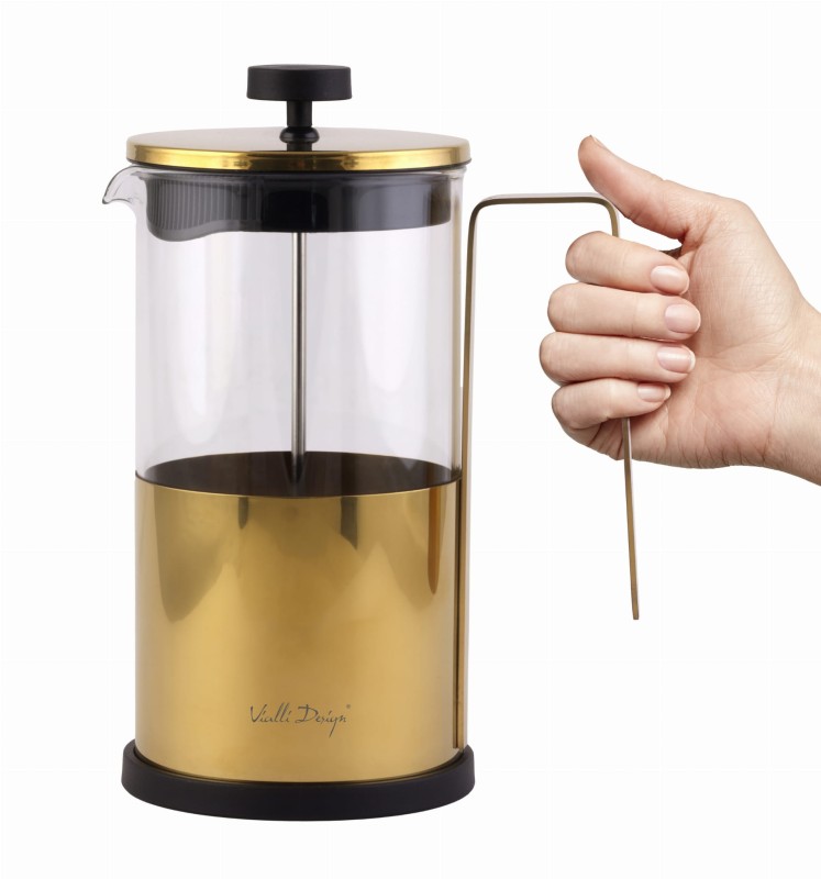 Zaparzacz do kawy i herbaty 1000 ml Diamante złoty