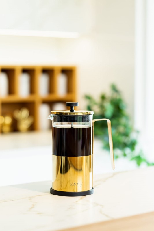 Zaparzacz do kawy i herbaty 1000 ml Diamante złoty