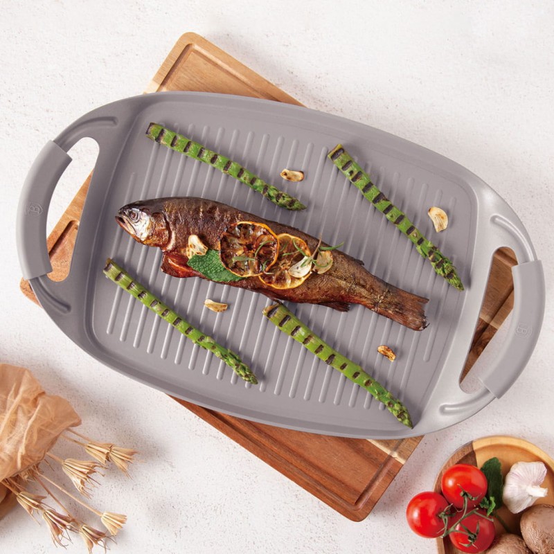 Płyta grillowa tytanowa 47cm BERLINGER HAUS TAUPE