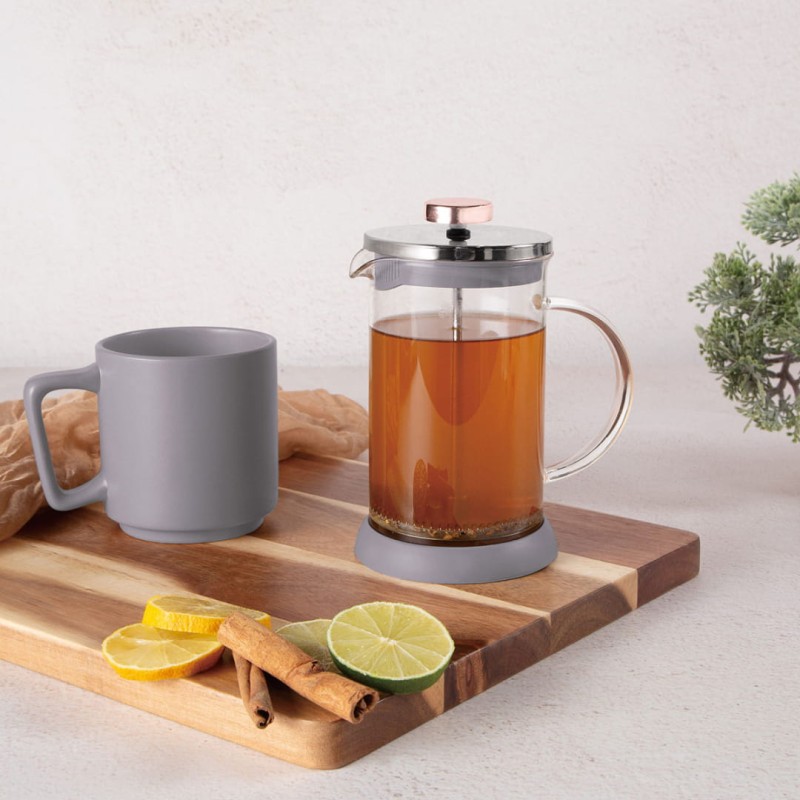 Zaparzacz tłokowy do kawy herbaty 600ml BERLINGER HAUS TAUPE