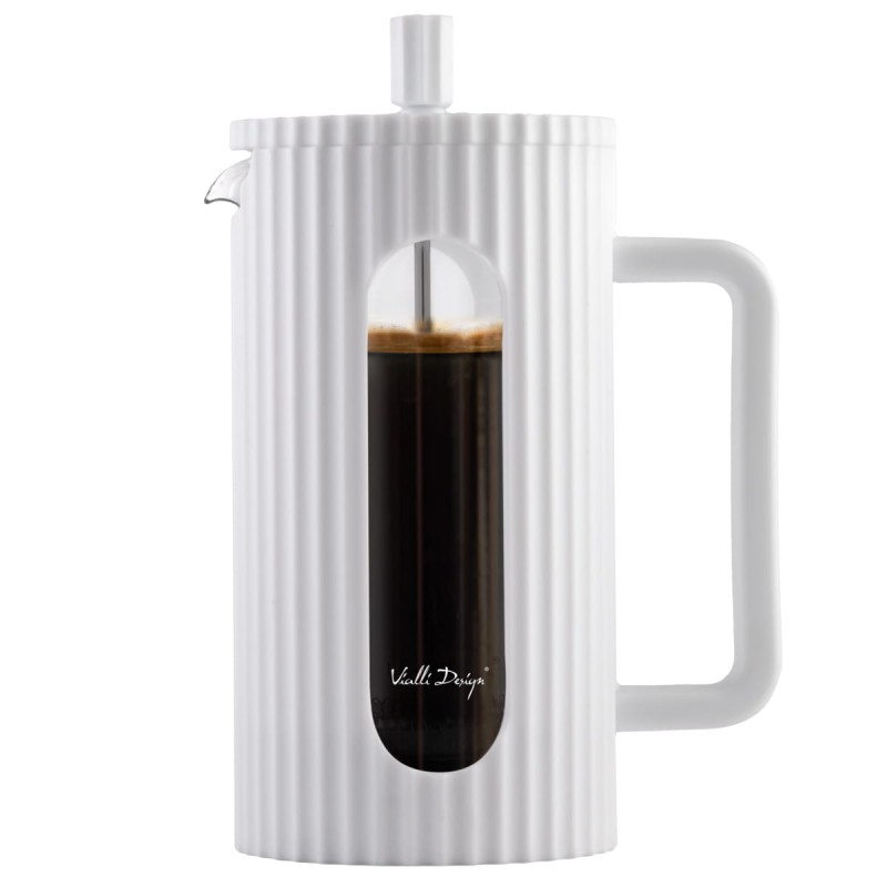 Zaparzacz do kawy i herbaty 1000 ml Livio biały