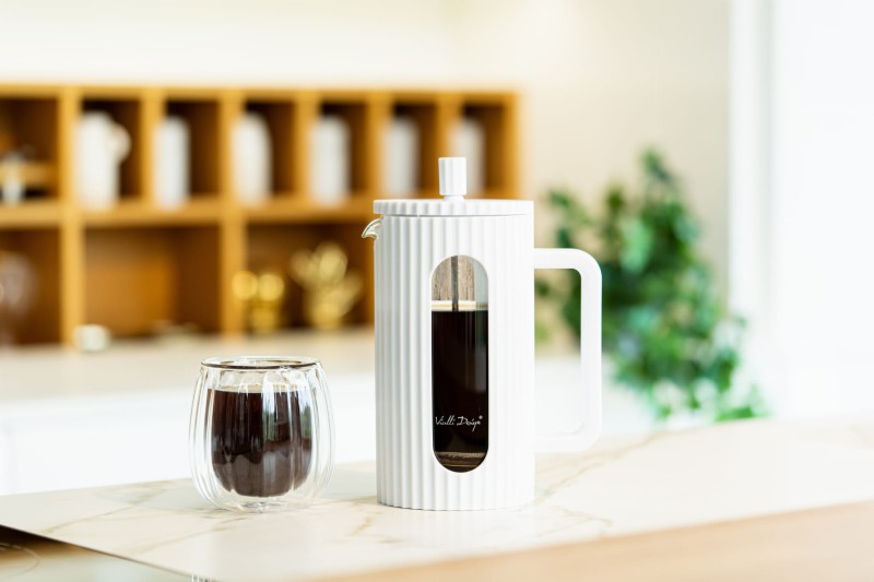 Zaparzacz do kawy i herbaty 1000 ml Livio biały