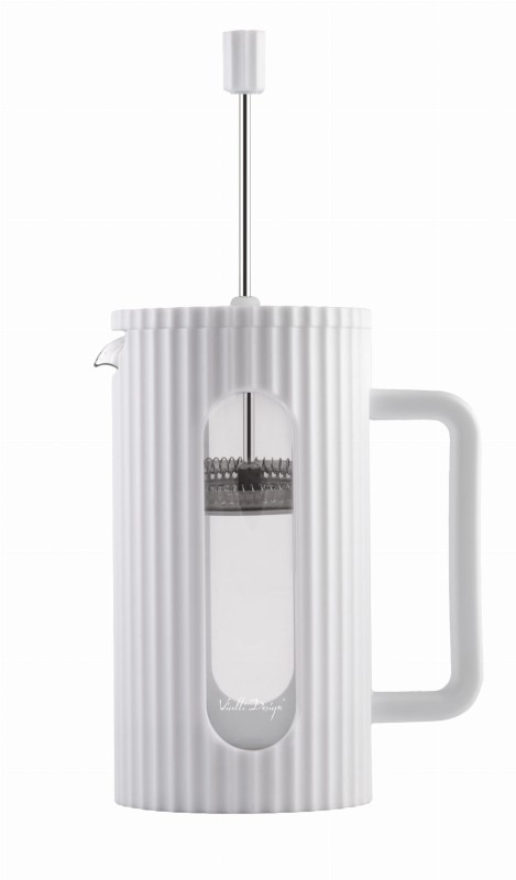 Zaparzacz do kawy i herbaty 1000 ml Livio biały
