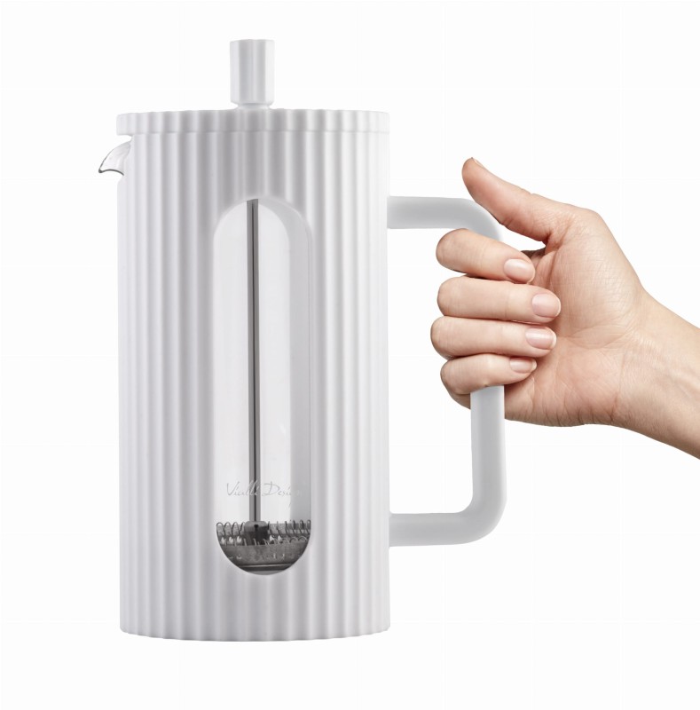 Zaparzacz do kawy i herbaty 1000 ml Livio biały