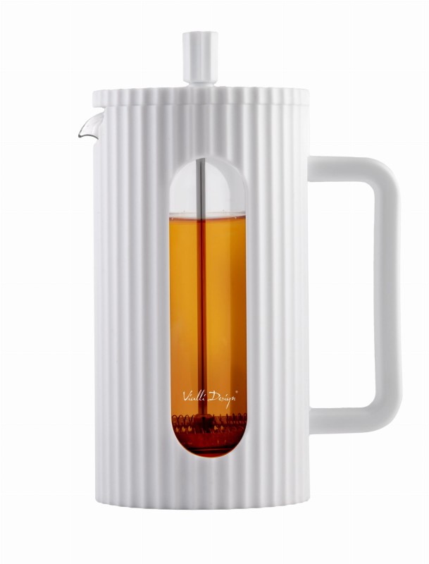Zaparzacz do kawy i herbaty 1000 ml Livio biały