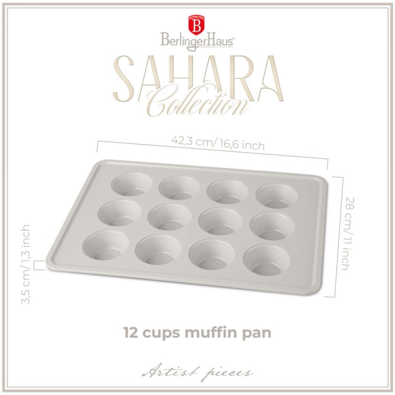 Forma o pieczenia 12 muffinek BERLINGER HAUS SAHARA