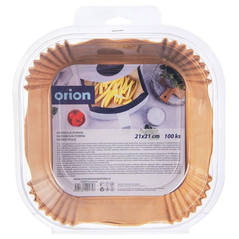 Wkład papierowy do frytownicy 21x21cm 100szt. KWADRATOWY