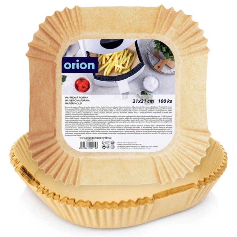 Wkład papierowy do frytownicy 21x21cm 100szt. KWADRATOWY