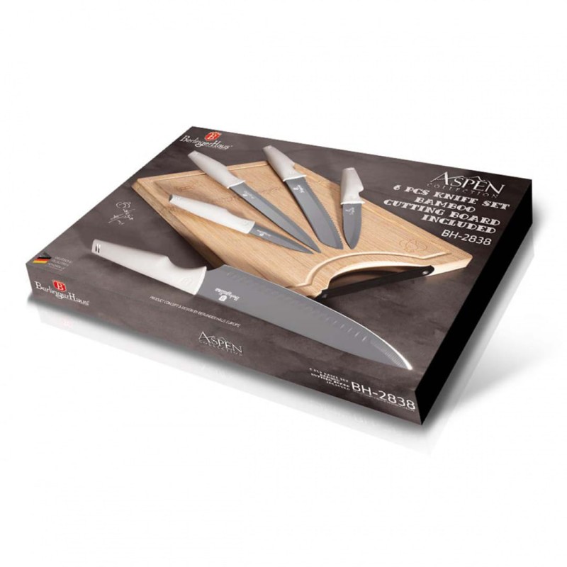 Zestaw 5 noży kuchennych z deską BERLINGER HAUS