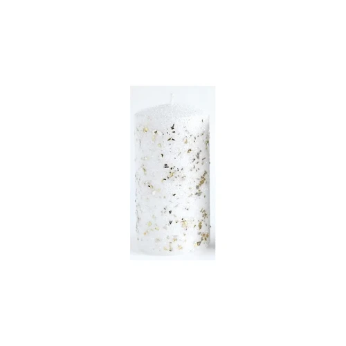 Świeca GLAMOUR NEW Walec średnia 7xh14cm parafinowa biała