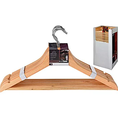 Zestaw drewnianych wieszaków do ubrań 8 szt