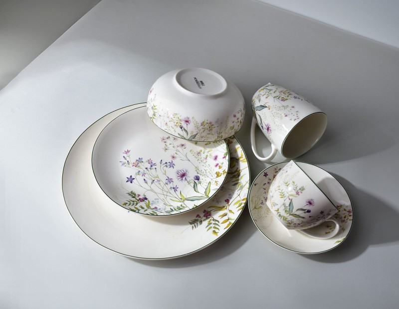 Miska 16x6cm 500ml FACCIA VERDE kwiaty polne