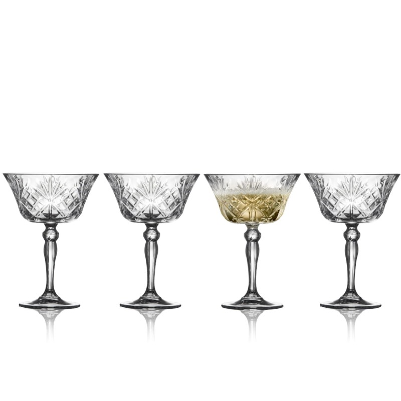 Kieliszki do szampana kryształ Melodia 260 ml 4 sztuki Lyngby Glas