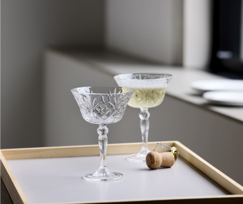Kieliszki do szampana kryształ Melodia 260 ml 4 sztuki Lyngby Glas