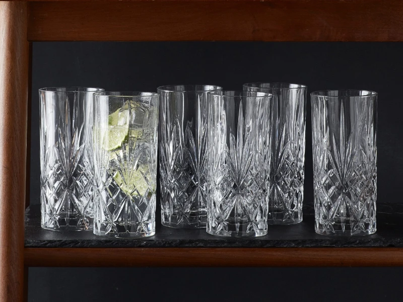 Szklanki wysokie kryształ Melodia 360 ml 6 sztuk Lyngby Glas