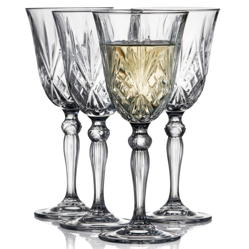Kieliszki do białego wina kryształ Melodia 210 ml  4 sztuki Lyngby Glas