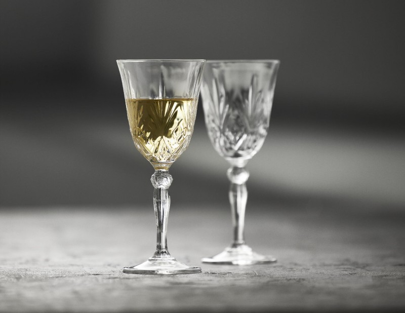 Kieliszki do białego wina kryształ Melodia 210 ml  4 sztuki Lyngby Glas