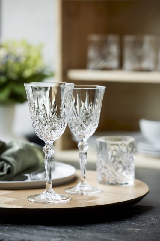 Kieliszki do czerwonego wina kryształ Melodia 270 ml 4 sztuki Lyngby Glas