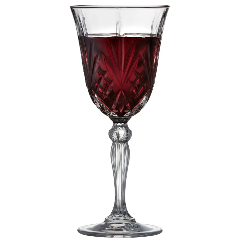 Kieliszki do czerwonego wina kryształ Melodia 270 ml 4 sztuki Lyngby Glas