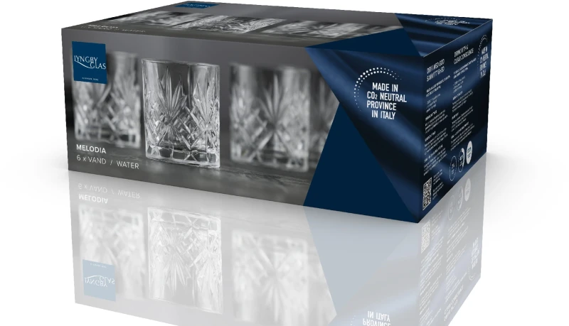 Szklanki kryształ Melodia 230 ml 6 sztuk Lyngby Glas