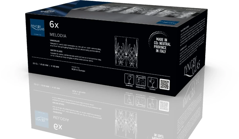 Szklanki kryształ Melodia 230 ml 6 sztuk Lyngby Glas