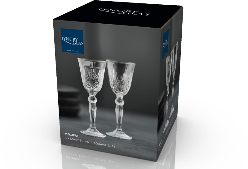 Kieliszki kryształ Melodia 50 ml 4 sztuki Lyngby Glas