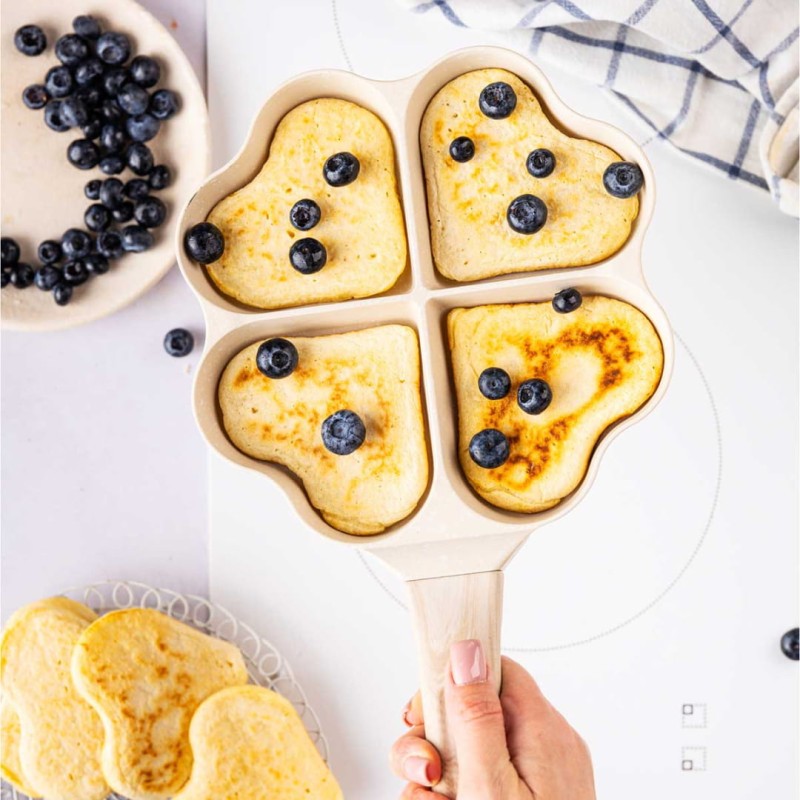 Patelnia do jajek pancake omletów 4 części SERDUSZKA KLAUSBERG